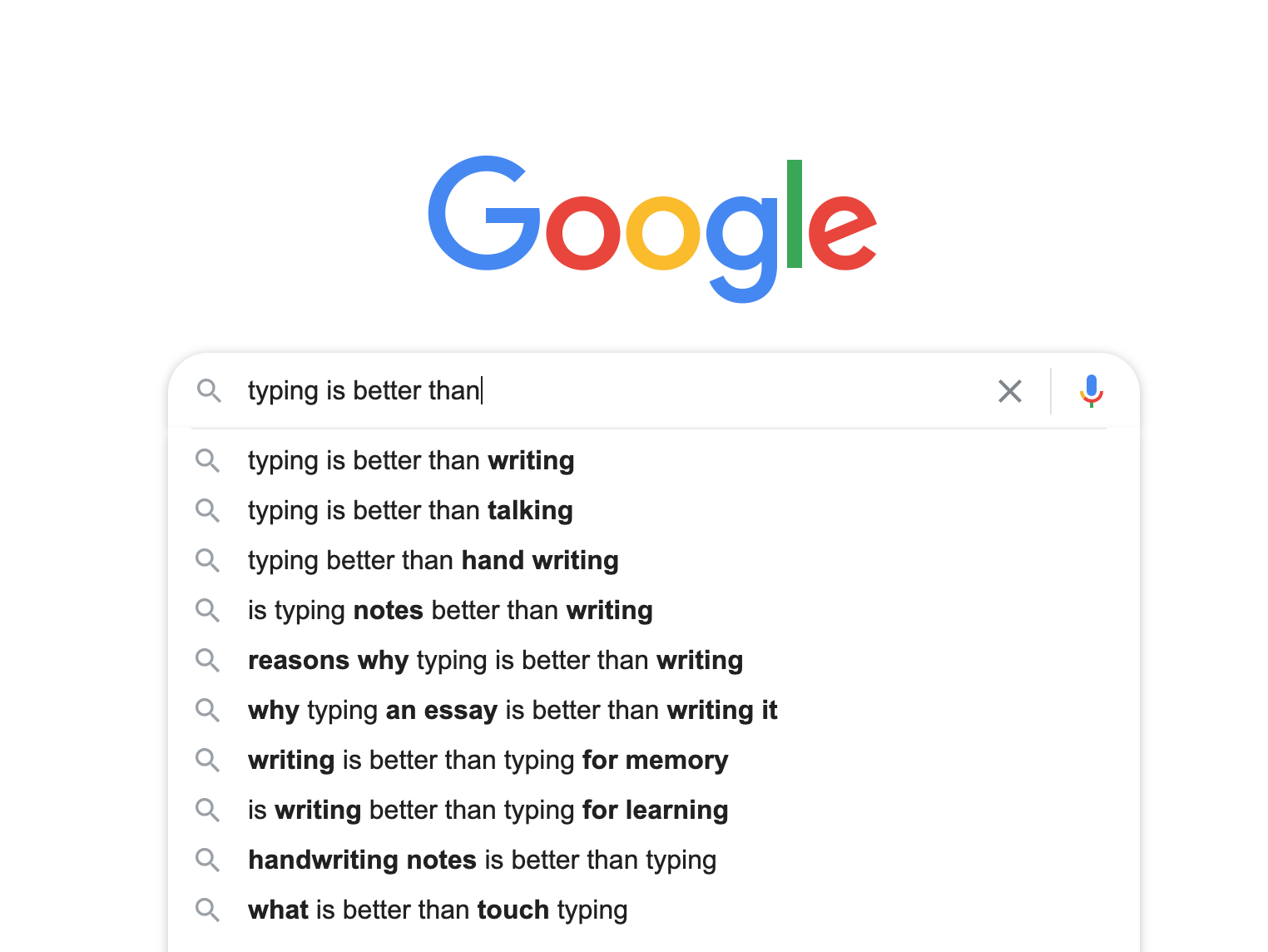 Is typing better than handwriting?